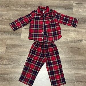 Plaid Red Kids Pajamas